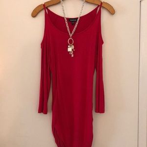 Bebe cold shoulder top